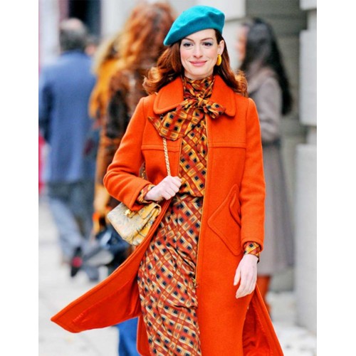 Anne Hathaway Modern Love Lexi Orange Coat